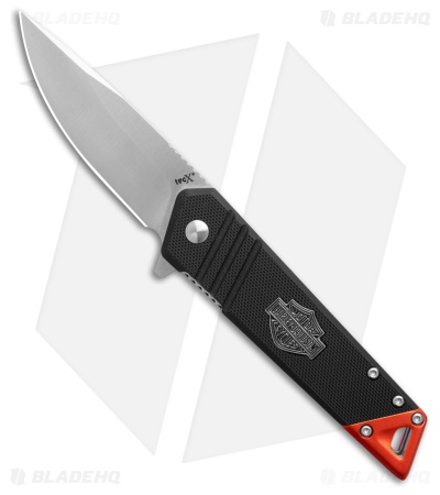 Case Knives Harley Davidson TecX Frame Lock Knife Black/Orange Al (3" SW)
