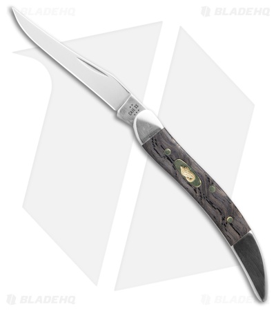 Case Knives Texas Toothpick Knife Black Curly Oak (710096 SS) 14009