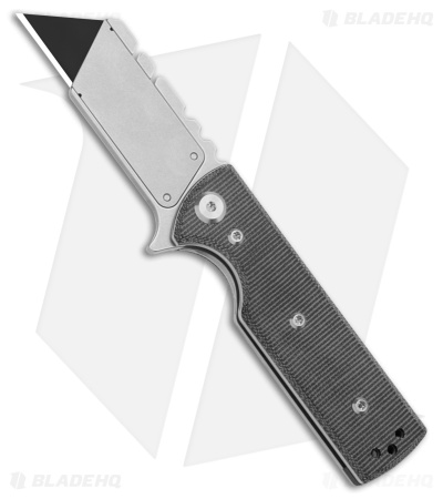 Chaves CHUB Flipper Blue Label Liner Lock Knife Black Micarta (1" Utility)