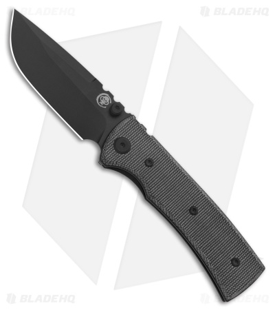 Chaves Redencion Street Blue Label Liner Lock Knife Black Micarta (3.25" Black)
