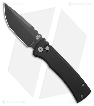 Chaves Knives Redencion Automatic Knife Black Aluminum (3.4