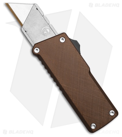 Chaves Handy Utility Blade (CHUB) OTF Knife Brown Aluminum (1" Utility)