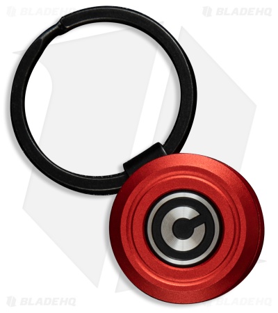 CIVIVI Key Coin Pocket Key Organizer Red Aluminum (1" Black Key Ring)