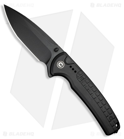 CIVIVI Sentinel Strike II Button Lock Knife Black Aluminum (3.7