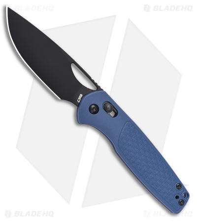 CJRB Acacia Crossbar Lock Knife Blue FRN (3.2" Black)