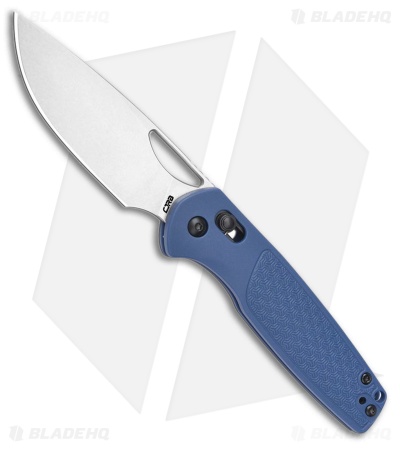 CJRB Acacia Crossbar Lock Knife Blue FRN (3.2" Stonewash)