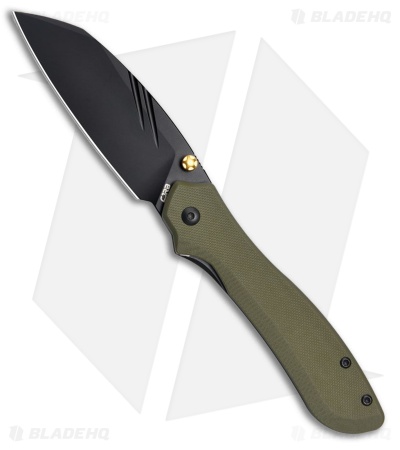 CJRB Fugly Liner Lock Knife Green G-10 (3.5