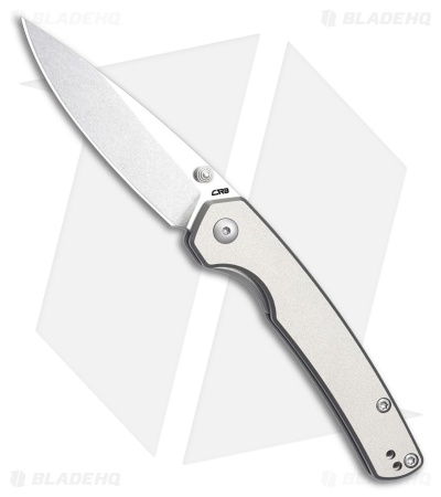 CJRB Kain Liner Lock Knife Gray Aluminum (3" Stonewash)