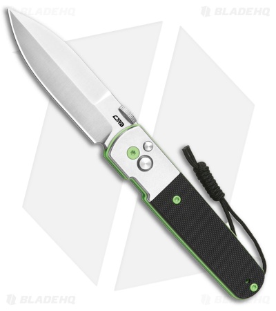 CJRB Locust Button Lock Knife Stonewashed Steel + G-10 (3.2" Sand Polish)