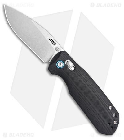 CJRB Maximal Crossbar Lock Knife Black G-10 (3" Stonewash)