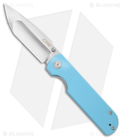 CJRB Nova Tanto Liner Lock Knife Baby Blue G-10 (3.5" Sand Polish)