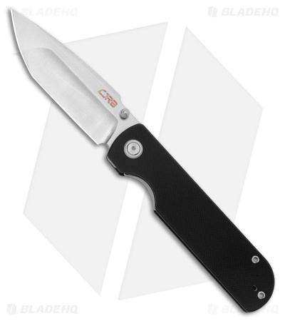 CJRB Nova Tanto Liner Lock Knife Black G-10 (3.5" Sand Polish)