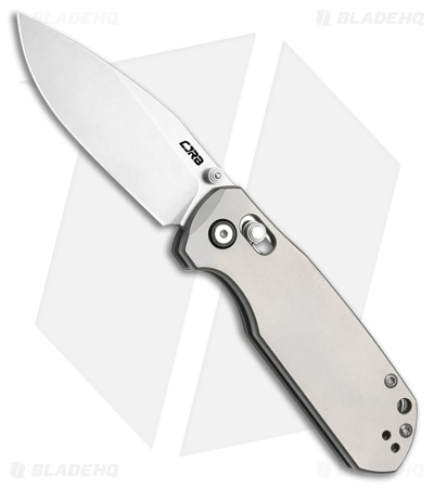 CJRB Maximal Crossbar Lock Knife Titanium (3" Stonewash)