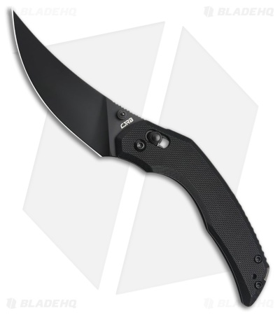 CJRB Nanner Crossbar Lock Knife Black G-10 (3.2" Black PVD)