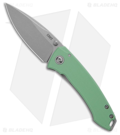 CRKT Burnley Tuna Frame Lock Knife Aqua G-10 (2.7" SW 14C28N) 2522B