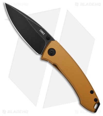 CRKT Burnley Tuna Frame Lock Knife Gold Titanium (2.7" Black SW S35VN) 2524