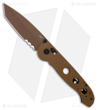 CRKT Carson M16-14XD Tanto Crossbar Lock Knife Tan Grivory (3.9