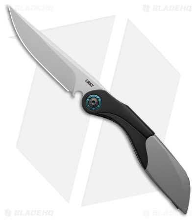 CRKT Fial Liner Lock Knife Gray/Black Stainless Steel (3.6" BB)