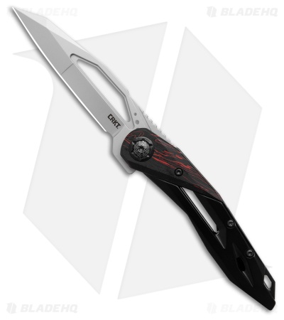 CRKT Princeton Wong Nucleus Frame Lock Knife Black Steel/Red G-10 (3.2" BB)