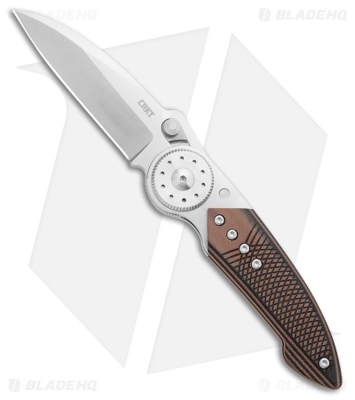 CRKT Walker Blade Lock Knife Stainless Steel + G-10 Overlay (2.9" Satin) 4200
