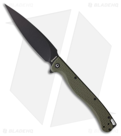 Daggerr Knives Pero Liner Lock Knife OD Green FRN (5" Black SW)