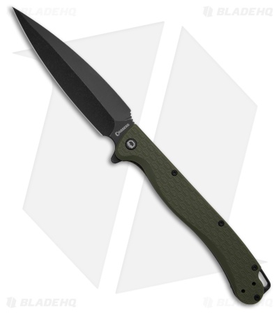 Daggerr Knives Vendetta Liner Lock Knife Olive FRN (5" Black)
