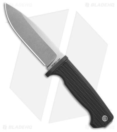 Demko Knives Freereign USA Made MagnaCut Drop Point Knife Rubber Gray (5