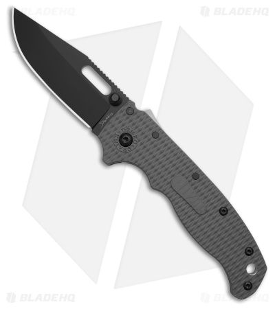 Demko AD20.5 Shark-Lock Knife Textured Gray Grivory (3.2" DLC D2)