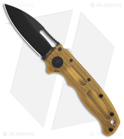 Demko Knives AD20.5 Slicer Shark Lock Knife Ultem (3" Black)