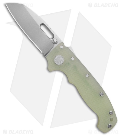Demko Knives MG AD20 Shark Foot Shark-Lock Knife Natural G-10 (3.4" Stonewash)