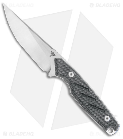 Dirty Bird Knives Fox MODIII Fixed Blade Knife Black Canvas Micarta (3.8