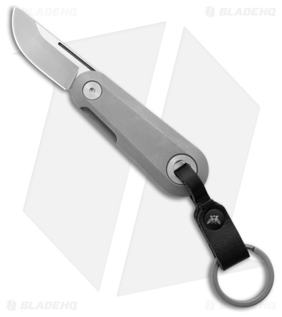Flytanium Minim Keychain Folder - Bead Blast Titanium