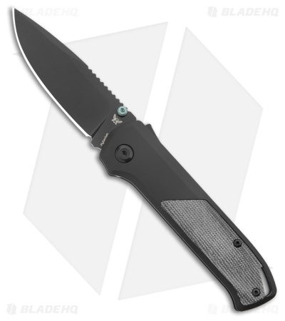 Flytanium Arcade Shark-Lock Knife Black Aluminum w/Black Micarta (3.2" Black)