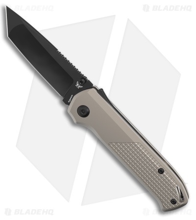 Flytanium Arcade Pro Tanto Shark-Lock Knife Titanium (3.2" DLC 20CV)