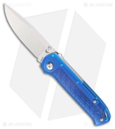 Flytanium Arcade Lite Shark-Lock Knife Ocean Blue Polycarbonate (3.2" SW)