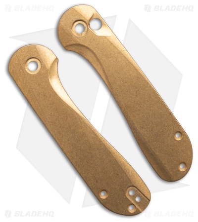 Flytanium Contoured Titanium Scales For CIVIVI Elementum II - Brass Stonewash