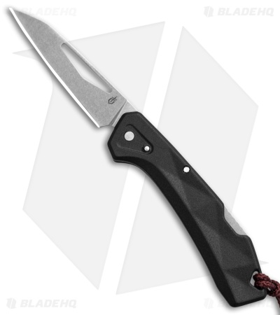 Gerber LST Mini Lockback Knife Black GFN (1.9" Stonewash)