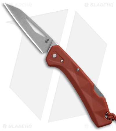 Gerber LST Mini Lockback Knife Burnt Orange GFN (1.9" Stonewash)