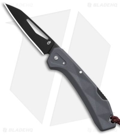 Gerber LST Mini Lockback Knife Gray GFN (1.9" Black)