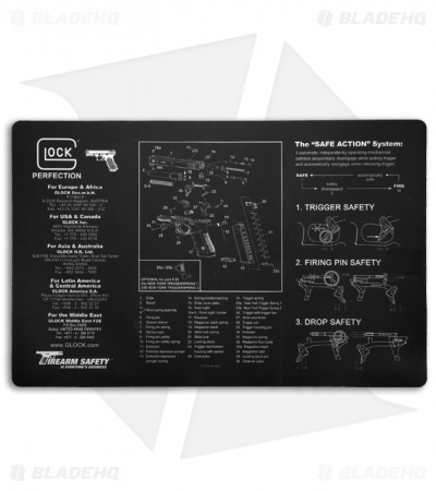 Glock Black Gunsmith's Bench Mat 17