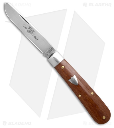 GEC Tidioute Cutlery Colt Cutter Jack Knife Natural Linen Micarta (3.5