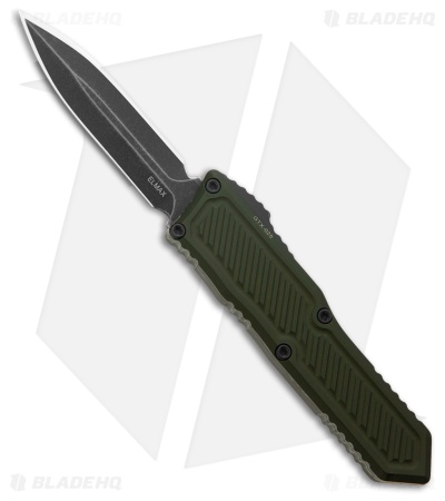 Guardian Tactical GTX-025 D/E Dagger OTF Knife OD Green Aluminum (2.75" Dark SW)