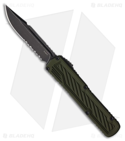 Guardian Tactical Scout S/E OTF Automatic Knife OD Green Al (3.5" Dark SW Serr)