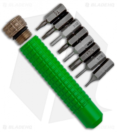 Heretic Knives Green Tool Kit  Bit Driver + 8 Bits