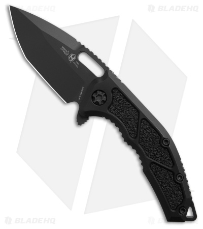 Heretic Knives Medusa MagnaCut Manual Frame Lock Knife Black Al (3" Cerakote)