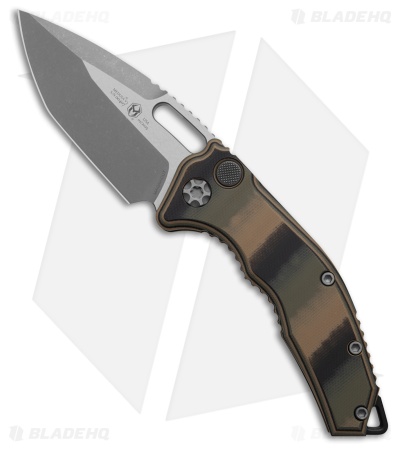 Heretic Knives Medusa Auto Tanto MagnaCut Knife Camo G-10 (3