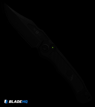 Heretic Knives Wraith V4 Bowie Automatic Knife Blizzard Al (3.7" Battleworn)