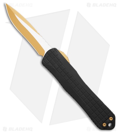 Heretic Knives Manticore-E Recurve D/A OTF Knife Black Grenade (3.1" Two-Tone)
