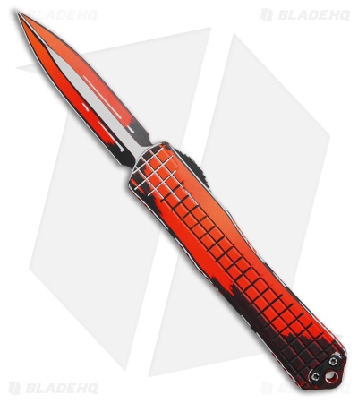 Heretic Knives Manticore-X D/E OTF Knife Orange Cel Shade Al (3.75" Cerakote)
