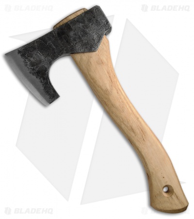 Hoffman Blacksmithing 12" Bearded Hatchet Axe  w/Hickory Handle - Natural Finish